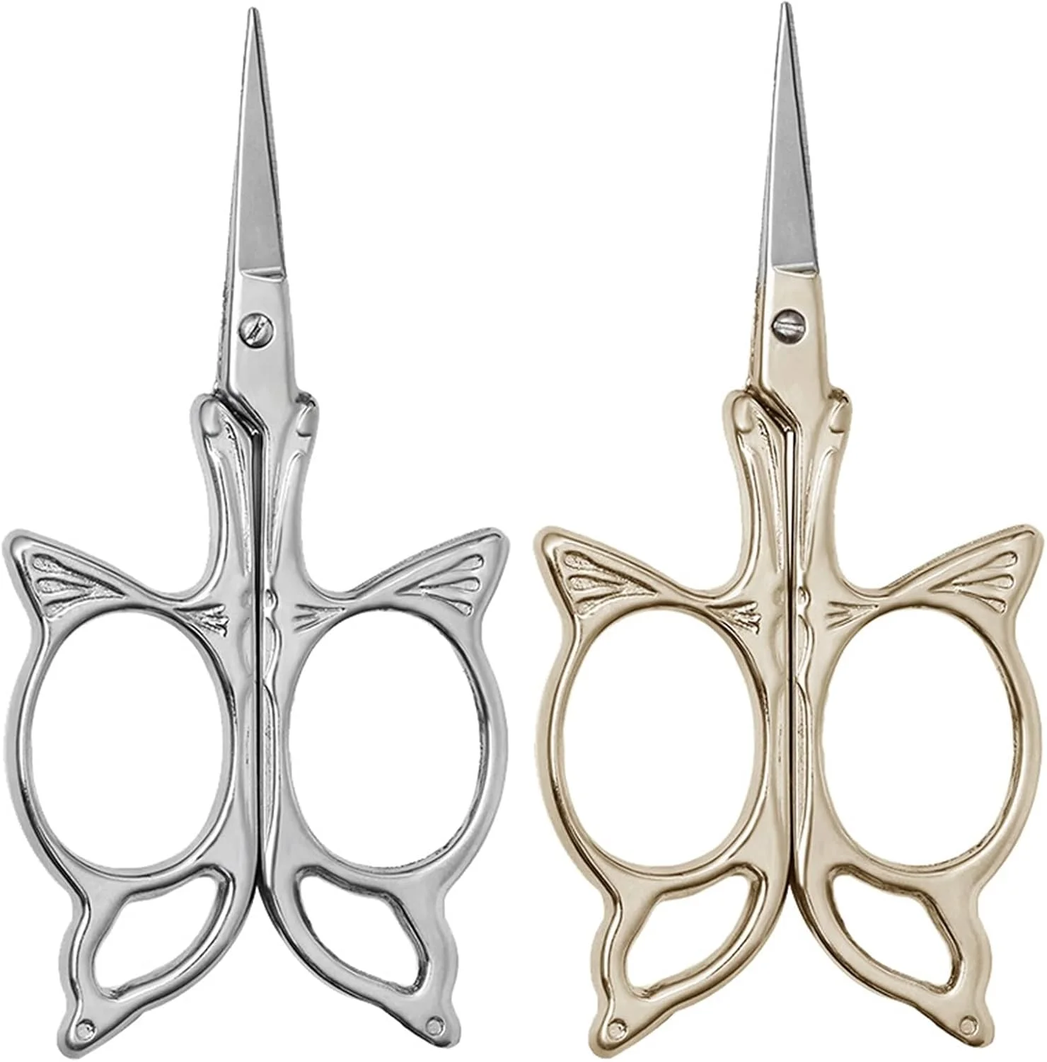 قیچی کوچک HODORE، قیچی طرح پروانه ای استیل ضد زنگ، قیچی خیاطی، ابزار کاردستی گلدوزی (رنگ: Hortel) قیچی کوچک HODORE، قیچی طرح پروانه ای استیل ضد زنگ، قیچی خیاطی، ابزار کاردستی گلدوزی (رنگ: Hortel)