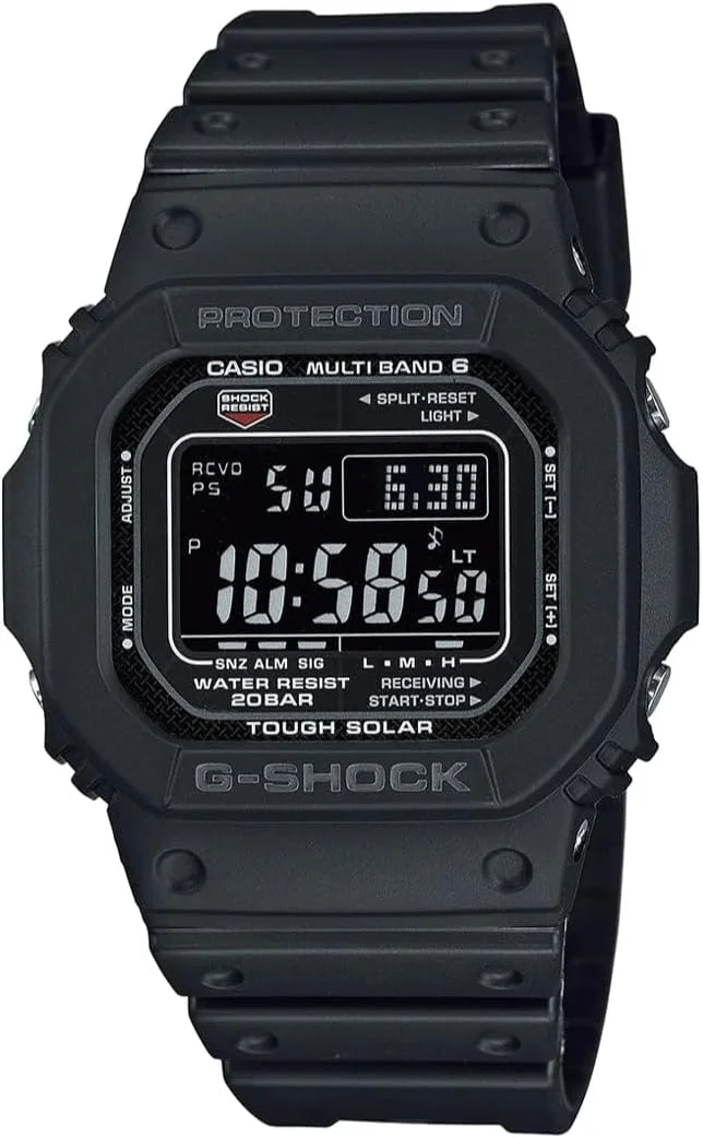 Casio Men's Digital Quartz Watch with Plastic Strap GW-M5610U-1BER, Black, GW-M5610U-1BER-AMZUK Casio Men's Digital Quartz Watch with Plastic Strap GW-M5610U-1BER, Black, GW-M5610U-1BER-AMZUK