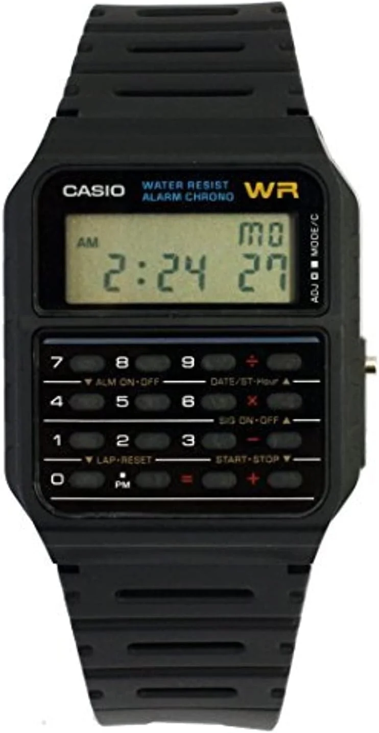 ساعت مچی دیجیتال کاسیو مدل CA-53W-1Z، صفحه خاکستری، بند مشکی، مناسب برای آقایان و بانوان