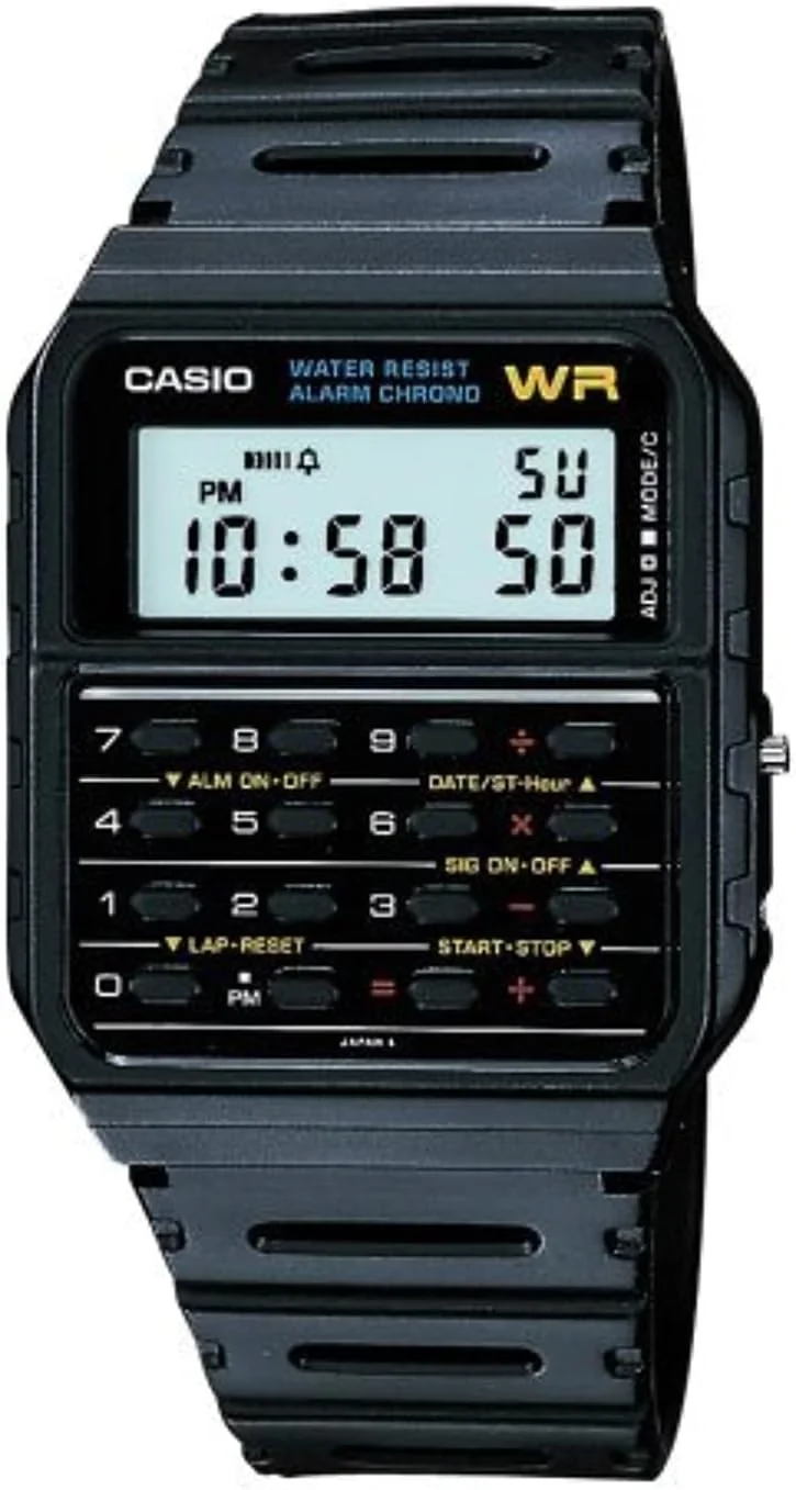 ساعت مچی دیجیتال کاسیو مدل CA-53W-1Z، صفحه خاکستری، بند مشکی، مناسب برای آقایان و بانوان ساعت مچی دیجیتال کاسیو مدل CA-53W-1Z، صفحه خاکستری، بند مشکی، مناسب برای آقایان و بانوان