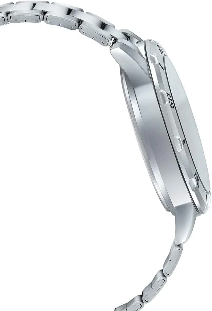 ساعت مچی مردانه کاسیو - مدل MTP-VD01D-2EVUDF صفحه آبی، بند نقره ای ساعت مچی مردانه کاسیو - مدل MTP-VD01D-2EVUDF صفحه آبی، بند نقره ای