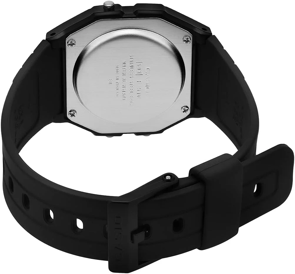 ساعت مچی دیجیتال مردانه کاسیو مدل F91W-1، کرنوگراف کلاسیک، آلارم، LCD، مشکی، F-91W-1DG ساعت مچی دیجیتال مردانه کاسیو مدل F91W-1، کرنوگراف کلاسیک، آلارم، LCD، مشکی، F-91W-1DG