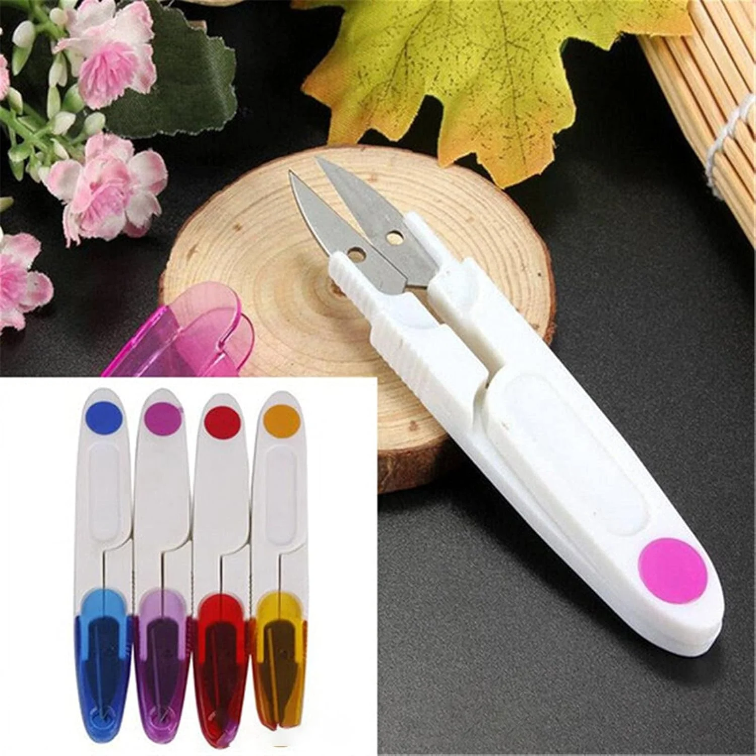 GDJbnyu Scissors Novelty Plastic Handle Sewing Snip Thread Cutter Tailor Scissors Stitch DIY Craft Tool GDJbnyu Scissors Novelty Plastic Handle Sewing Snip Thread Cutter Tailor Scissors Stitch DIY Craft Tool