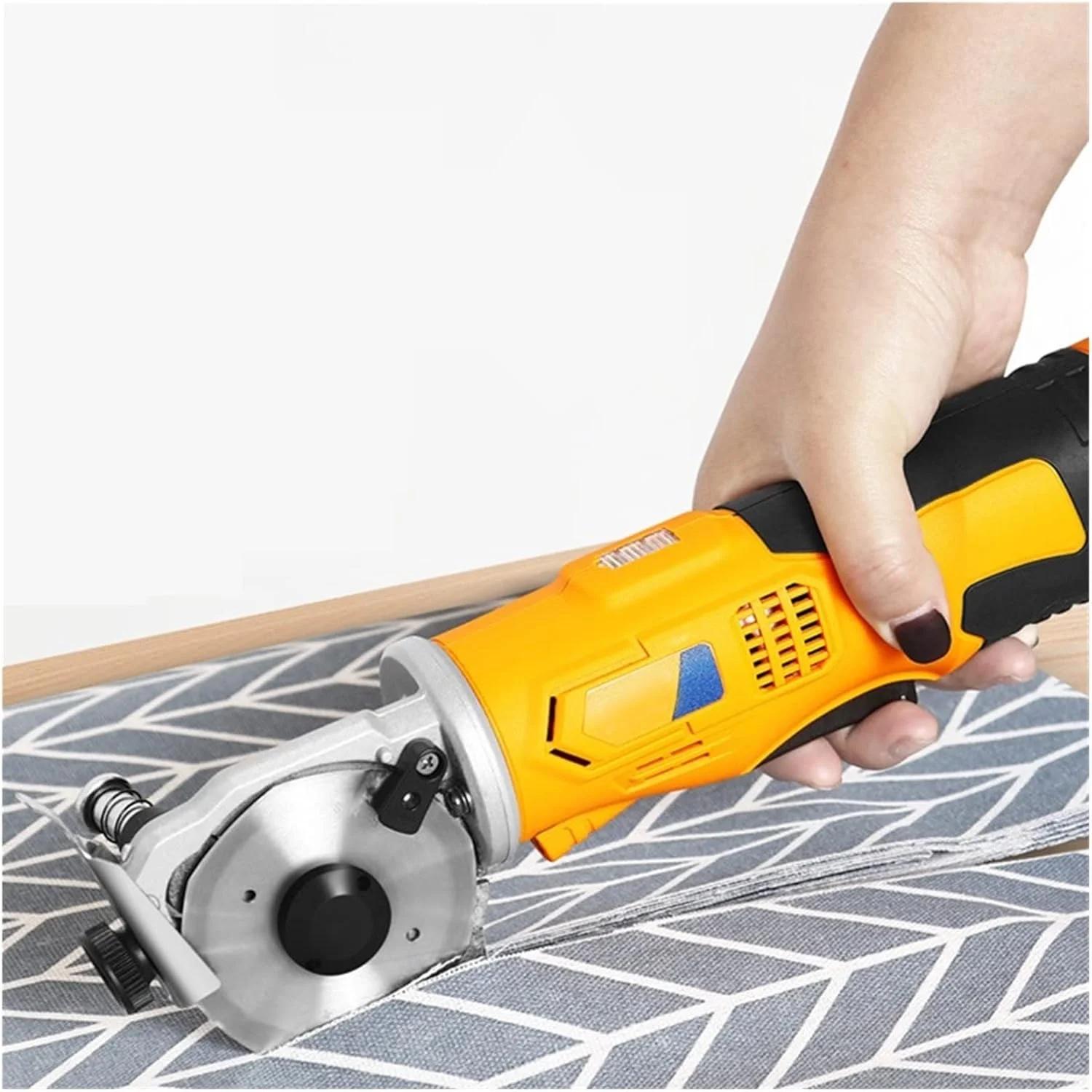 قیچی برقی FURLOU 16.8V، دستگاه برش دستی فرش، قیچی گرد برقی برای پارچه، چرم و خیاطی