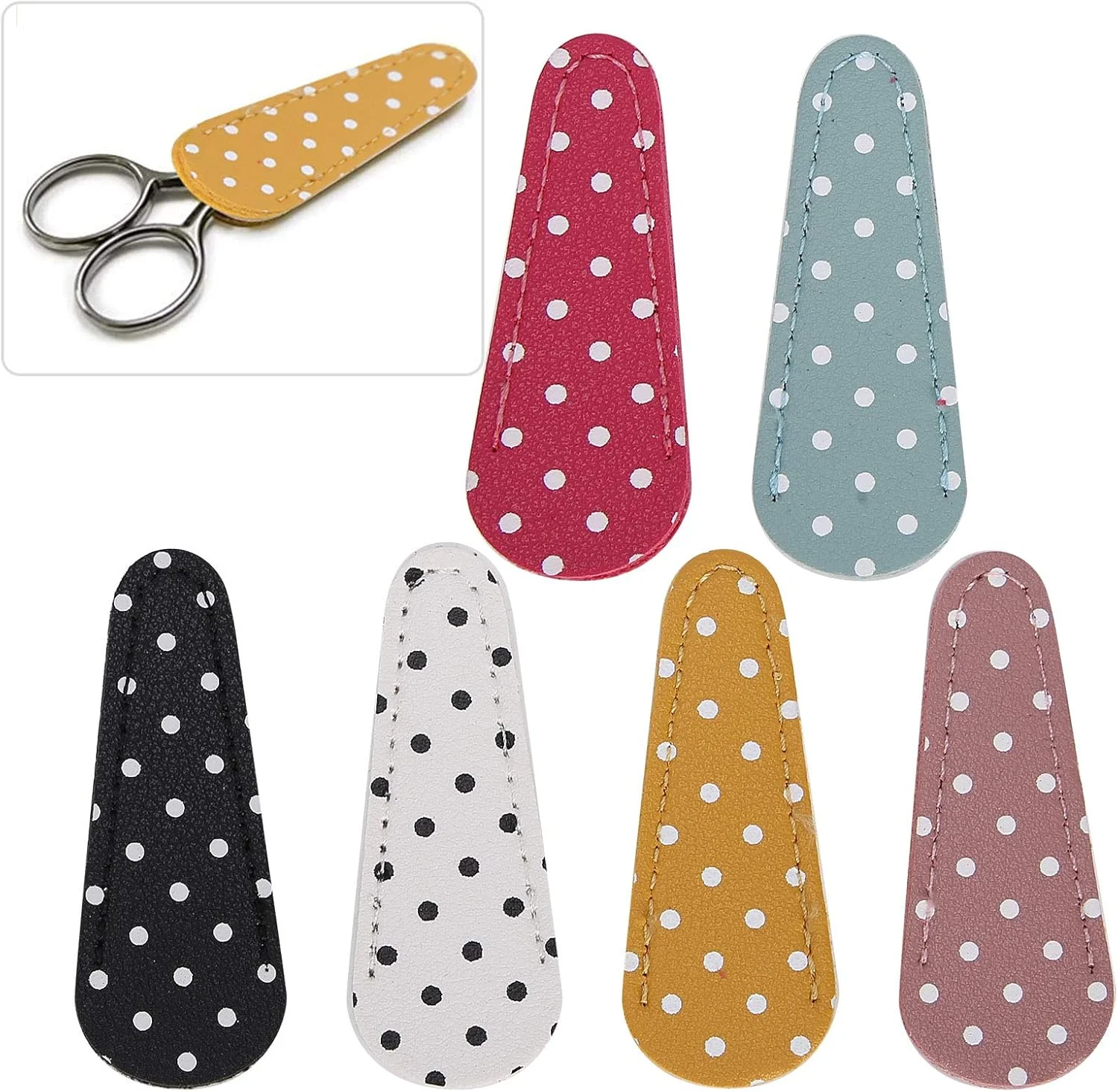 قیچی گلدوزی FURLOU، قیچی خالدار با غلاف، کاردستی نفیس، غلاف قیچی گلدوزی خیاطی قیچی گلدوزی FURLOU، قیچی خالدار با غلاف، کاردستی نفیس، غلاف قیچی گلدوزی خیاطی