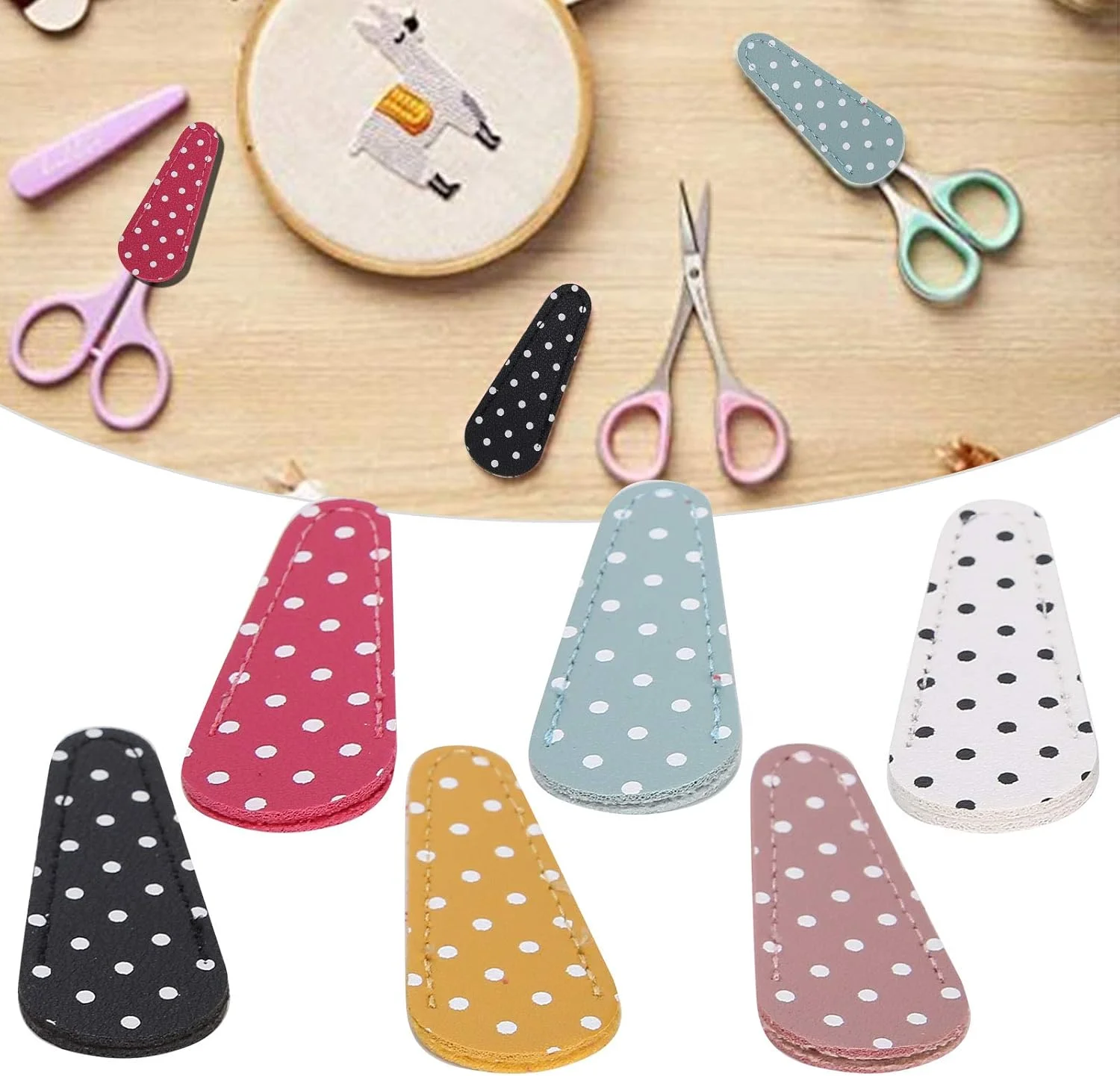 قیچی گلدوزی FURLOU، قیچی خالدار با غلاف، کاردستی نفیس، غلاف قیچی گلدوزی خیاطی قیچی گلدوزی FURLOU، قیچی خالدار با غلاف، کاردستی نفیس، غلاف قیچی گلدوزی خیاطی