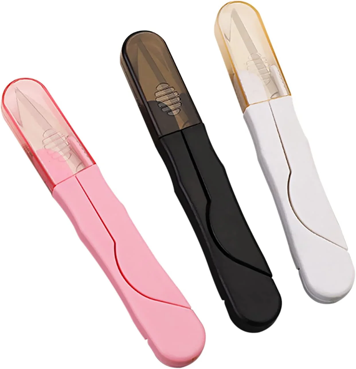 قیچی نخ کوچک Fyfjur، نخ چین، قیچی خیاطی، نخ قیچی، قیچی T با پوشش ایمنی برای دوخت، عالی برای ماهیگیری، گلدوزی لباس، لوازم DIY، 3 عدد