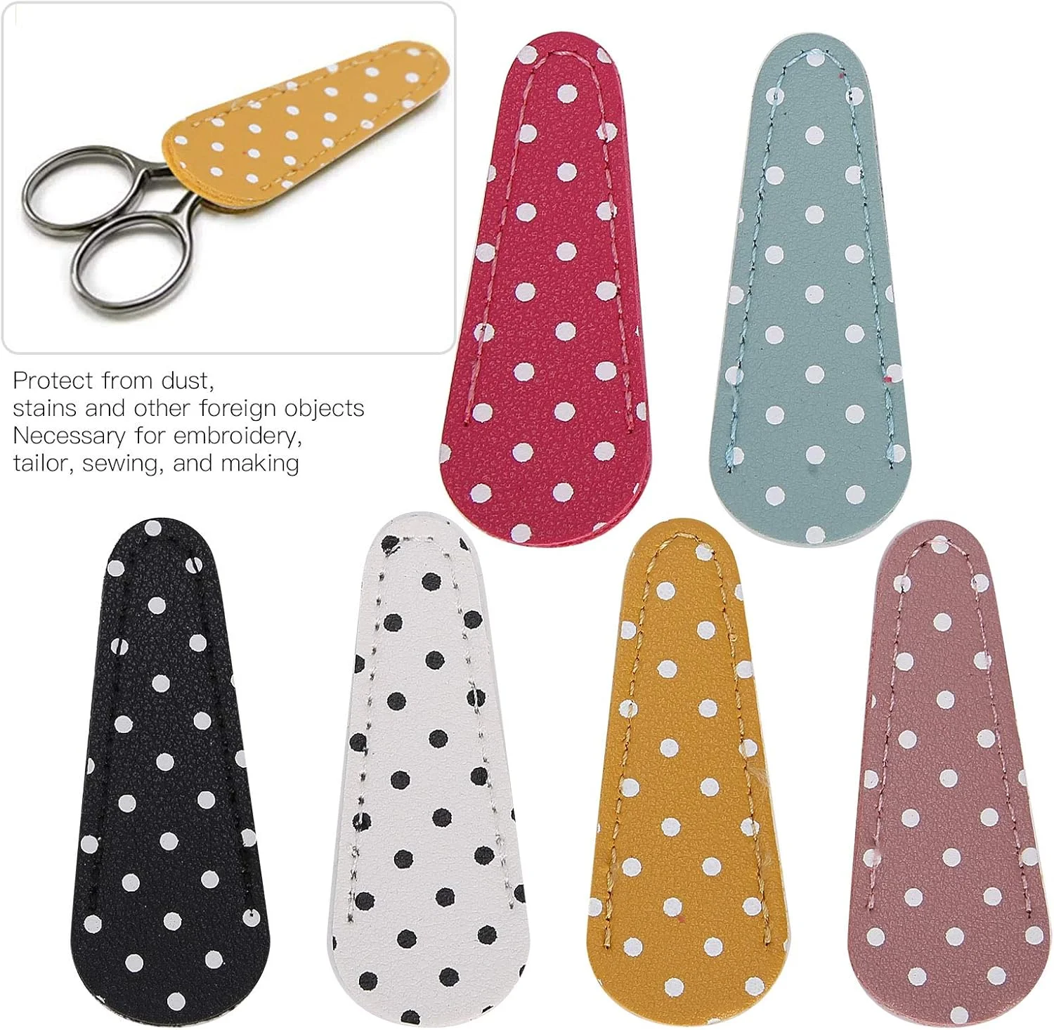 قیچی گلدوزی FURLOU، قیچی خالدار با غلاف، کاردستی نفیس، غلاف قیچی گلدوزی خیاطی قیچی گلدوزی FURLOU، قیچی خالدار با غلاف، کاردستی نفیس، غلاف قیچی گلدوزی خیاطی