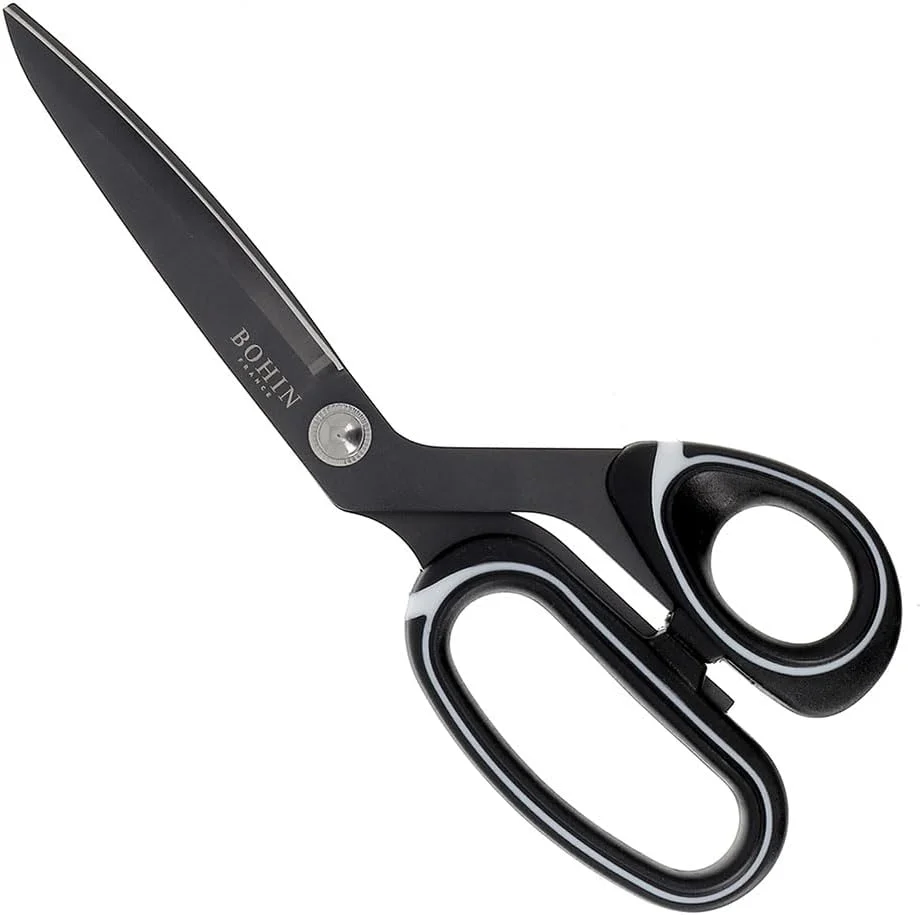 قیچی خیاطی بوهین فرانسه، استیل ضد زنگ، نقره ای، 23 سانتی متر