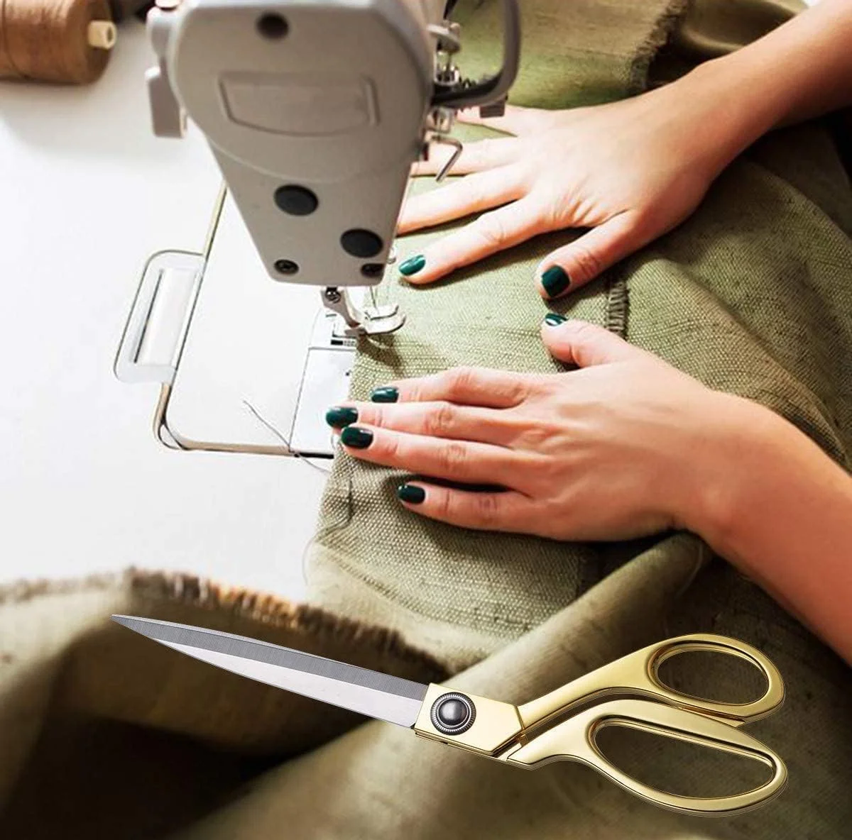 قیچی خیاطی استیل ضد زنگ Funeiko، قیچی برش پارچه، لباس و تغییرات (24 سانتی متر) قیچی خیاطی استیل ضد زنگ Funeiko، قیچی برش پارچه، لباس و تغییرات (24 سانتی متر)