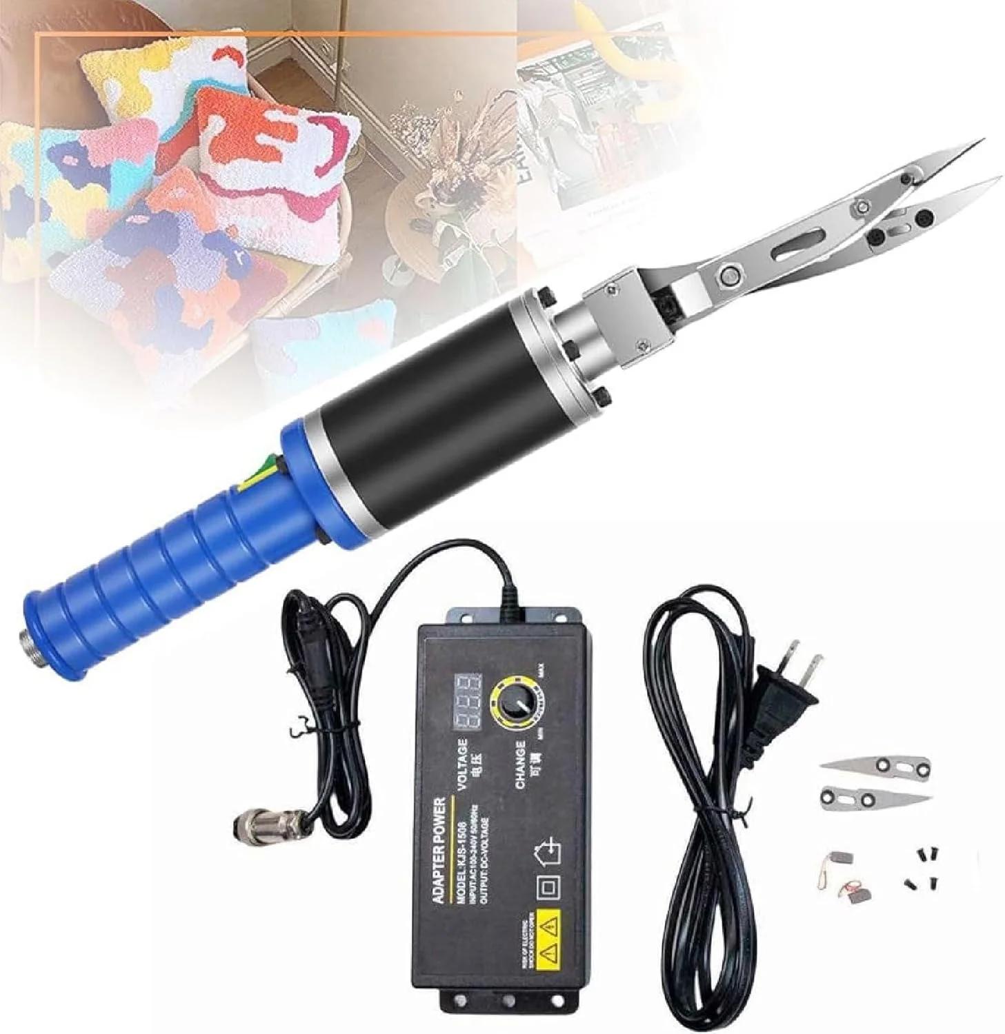 قیچی پرداخت فرش 200 واتی، قیچی برقی برای حکاکی فرش، 0 تا 4000 دور در دقیقه قابل تنظیم، قیچی پرداخت برای برش پارچه، مقوا، صنایع دستی، خیاطی، کاردستی