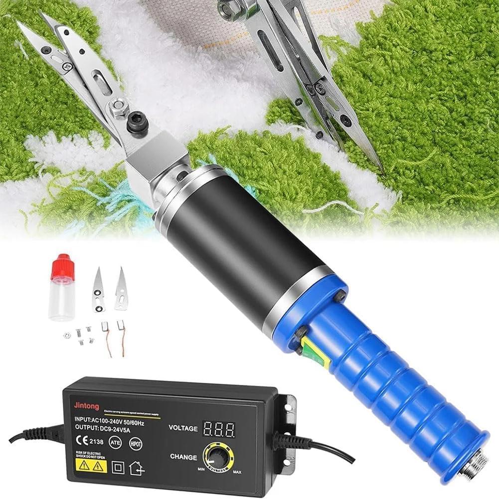 قیچی حکاکی برقی فرش توفتینگ COYEUX 200W، قابل تنظیم 0 تا 4000 دور در دقیقه، برای برش پارچه، مقوا، صنایع دستی، خیاطی، کاردستی