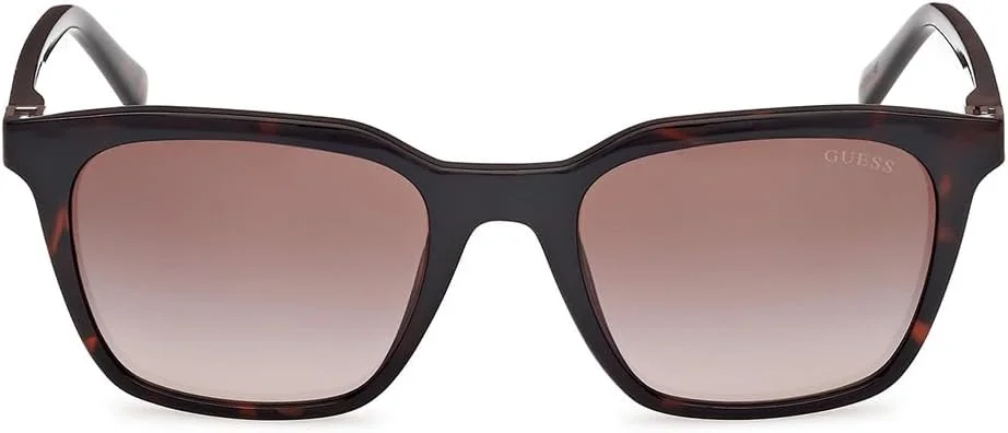 عینک آفتابی مردانه GUESS GU0017052F53 قهوه ای پلاستیکی مربعی با محافظت UV