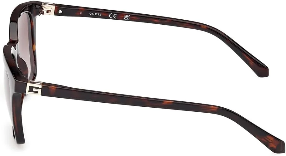 عینک آفتابی مردانه GUESS GU0017052F53 قهوه ای پلاستیکی مربعی با محافظت UV