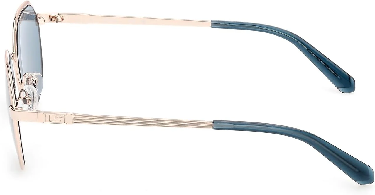 عینک آفتابی مردانه گس، طلایی، دور گرد کامل، سایز 51