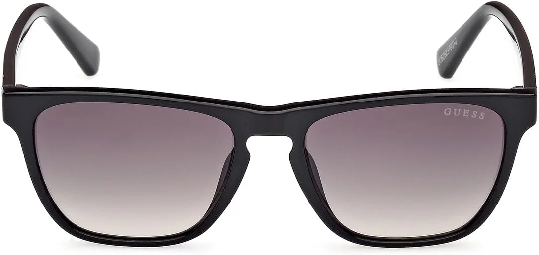 عینک آفتابی پسرانه GUESS مدل NORMAL SQUARE با فریم کامل، مشکی، سایز 49