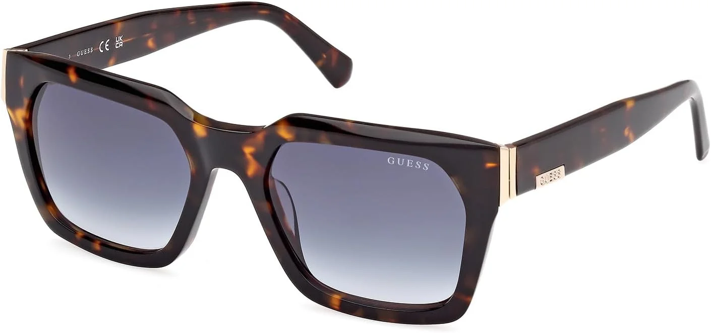 عینک آفتابی مردانه GUESS مدل NORMAL SQUARE با فریم کامل، قهوه ای، سایز 53