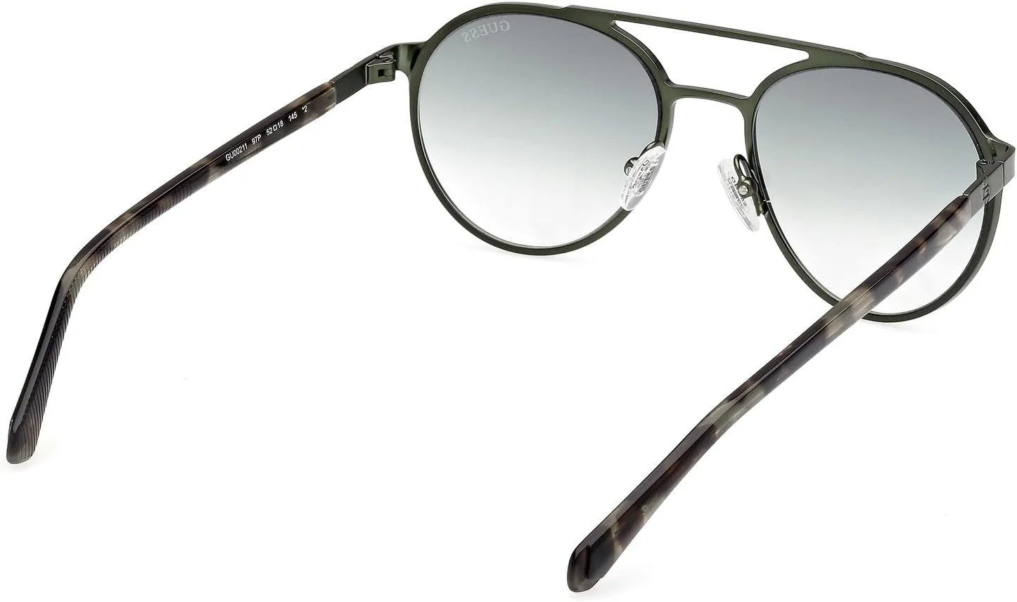 عینک آفتابی مردانه GUESS مدل NORMAL ROUND با فریم کامل، سبز، سایز 52 عینک آفتابی مردانه GUESS مدل NORMAL ROUND با فریم کامل، سبز، سایز 52