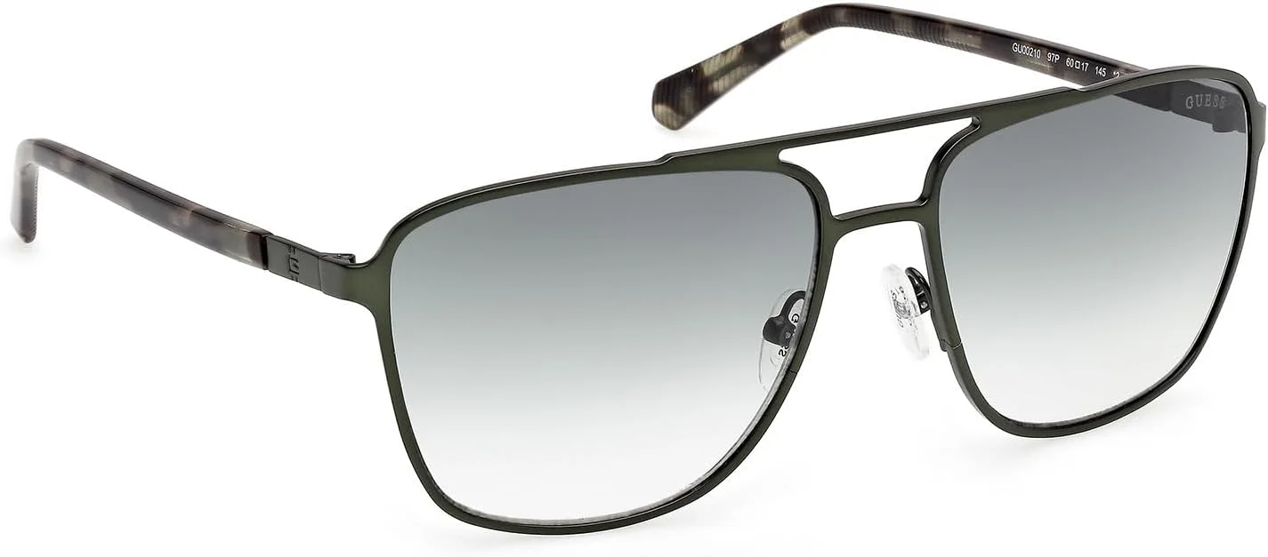 عینک آفتابی مردانه GUESS مدل NORMAL NAVIGATOR با فریم کامل، سبز، سایز 60 عینک آفتابی مردانه GUESS مدل NORMAL NAVIGATOR با فریم کامل، سبز، سایز 60