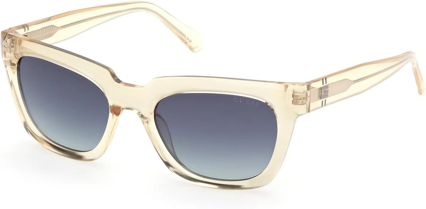 عینک آفتابی مردانه GUESS مدل NORMAL SQUARE با فریم کامل، زرد، سایز 53