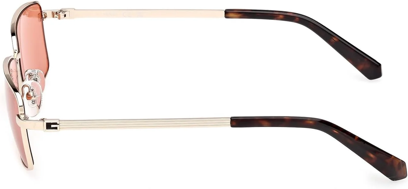 عینک آفتابی مردانه گس GU00273 طلایی کم رنگ براق 56/15/145