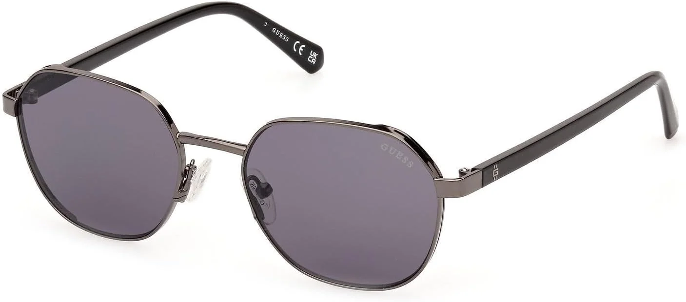 عینک آفتابی مردانه GUESS GU0011608A51، فلزی، محافظت در برابر اشعه ماوراء بنفش، خاکستری براق، 51 میلی متر عینک آفتابی مردانه GUESS GU0011608A51، فلزی، محافظت در برابر اشعه ماوراء بنفش، خاکستری براق، 51 میلی متر