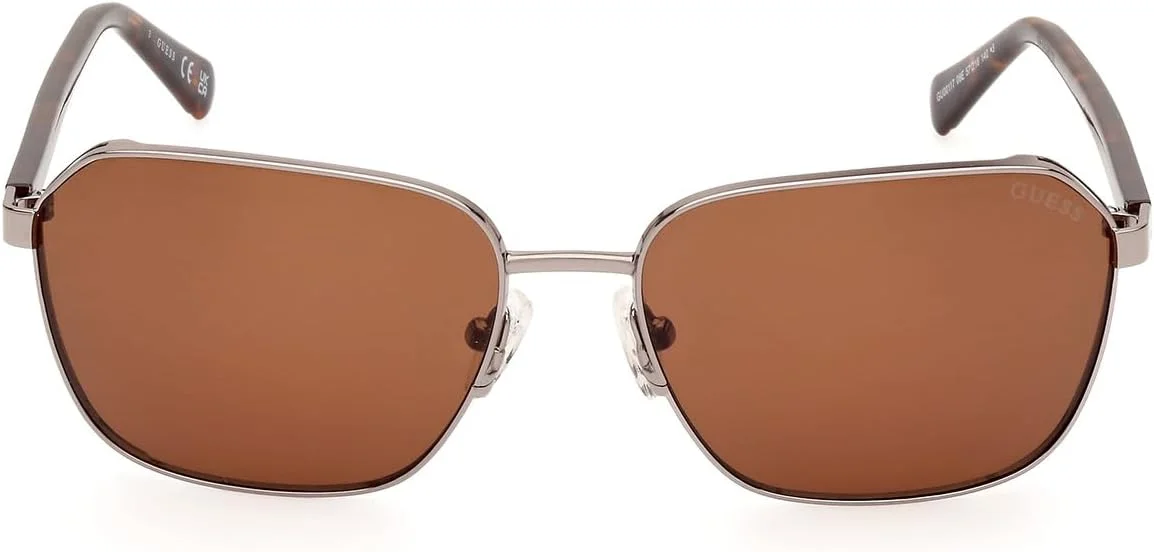 عینک آفتابی فلزی مردانه GUESS GU0011708E57 با محافظت در برابر اشعه ماوراء بنفش عینک آفتابی فلزی مردانه GUESS GU0011708E57 با محافظت در برابر اشعه ماوراء بنفش