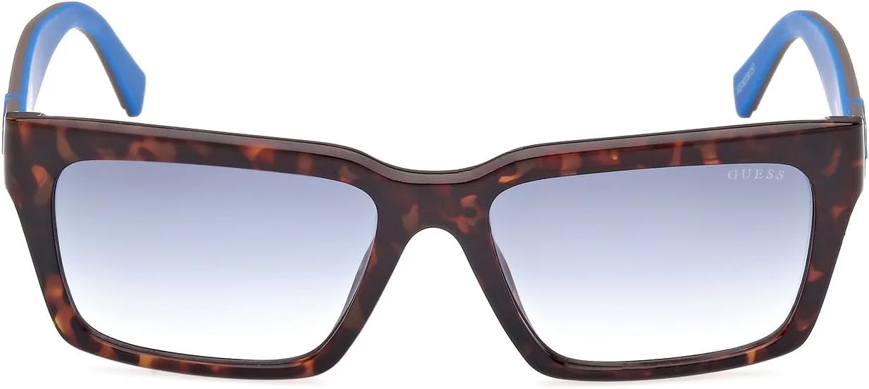 عینک آفتابی مردانه GUESS مدل GU0012152W56، هاوانای تیره، 56 میلی‌متر، محافظت در برابر اشعه ماوراء بنفش