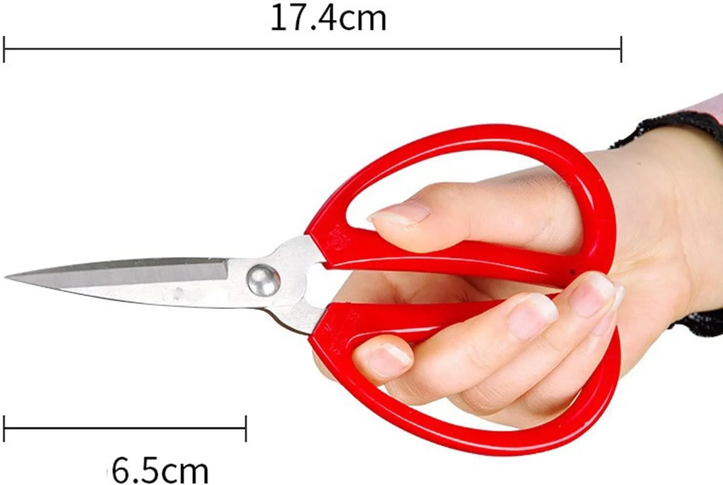 قیچی خیاطی فولادی CENMOO، قیچی های قوی، قیچی گلدوزی، چرم، پارچه، مصارف خانگی، برش کاغذ، قیچی خیاطی (رنگ: 17.4 سانتی متر 7 اینچ)