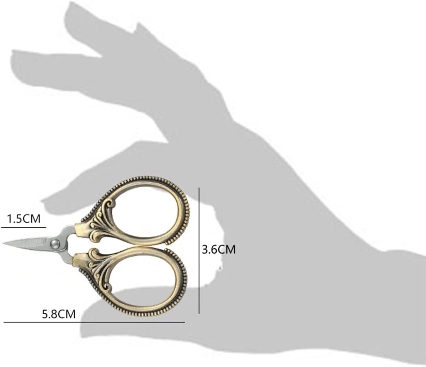 قیچی CENMOO، قیچی نخ چین، قیچی گلدوزی، قیچی بخیه متقاطع، قیچی خیاطی استیل ضد زنگ قیچی CENMOO، قیچی نخ چین، قیچی گلدوزی، قیچی بخیه متقاطع، قیچی خیاطی استیل ضد زنگ