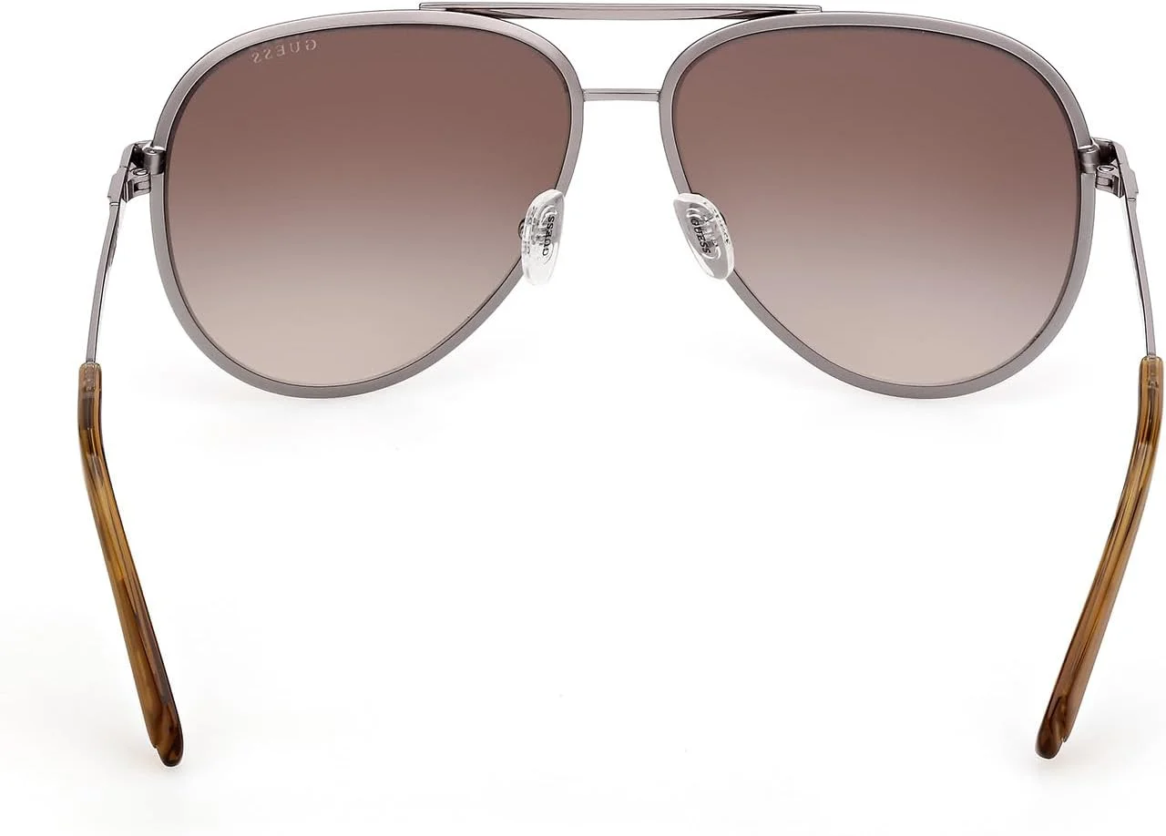 عینک آفتابی خلبانی فلزی راه راه GUESS عینک آفتابی خلبانی فلزی راه راه GUESS