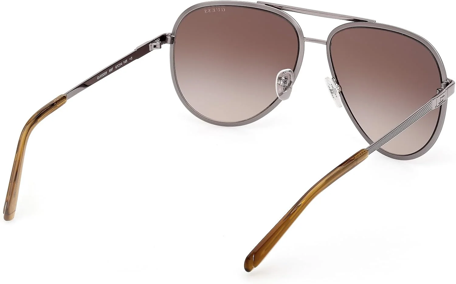 عینک آفتابی خلبانی فلزی راه راه GUESS عینک آفتابی خلبانی فلزی راه راه GUESS