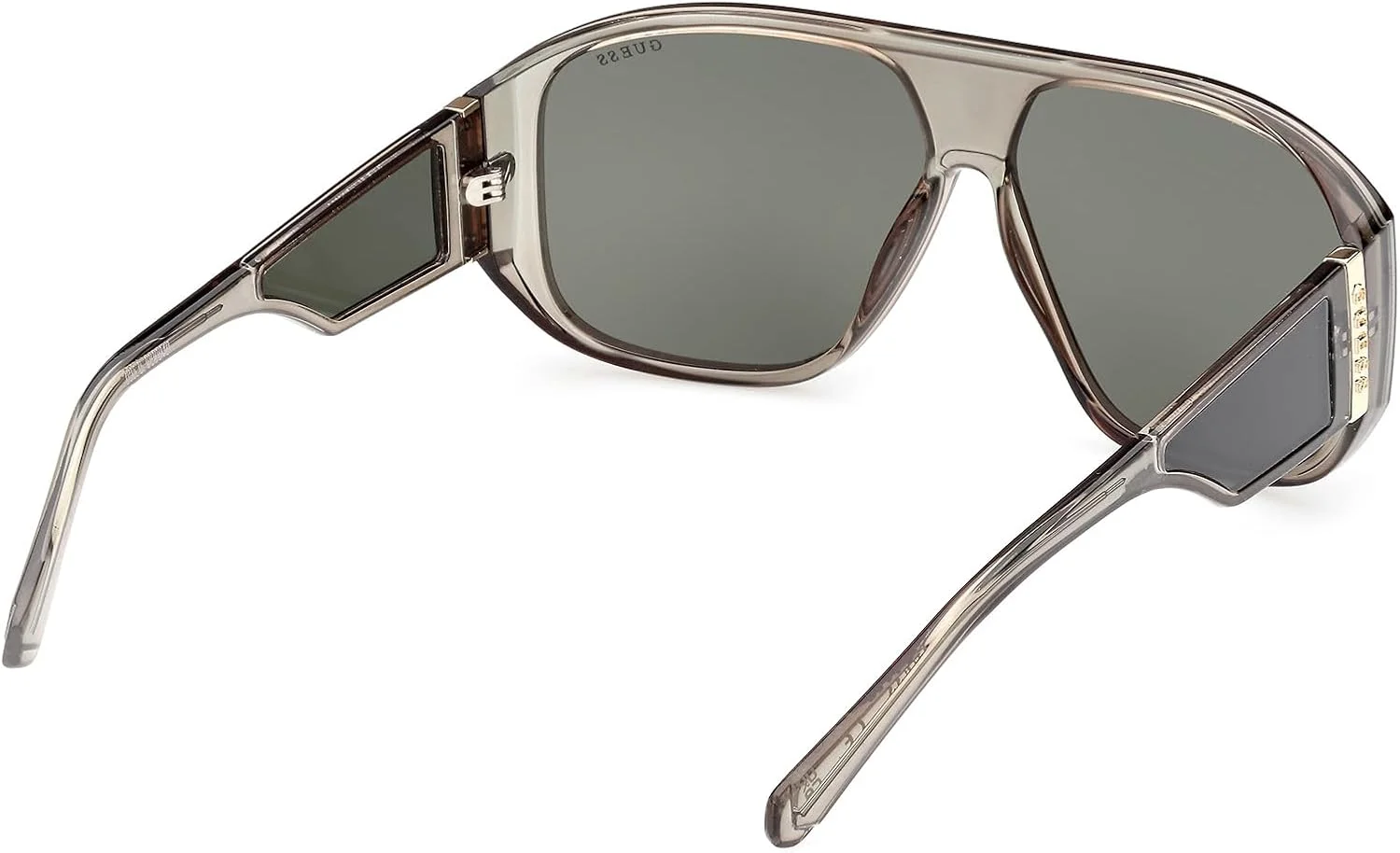 عینک آفتابی مردانه GUESS مدل NORMAL SHIELD با فریم کامل، سبز، سایز 61