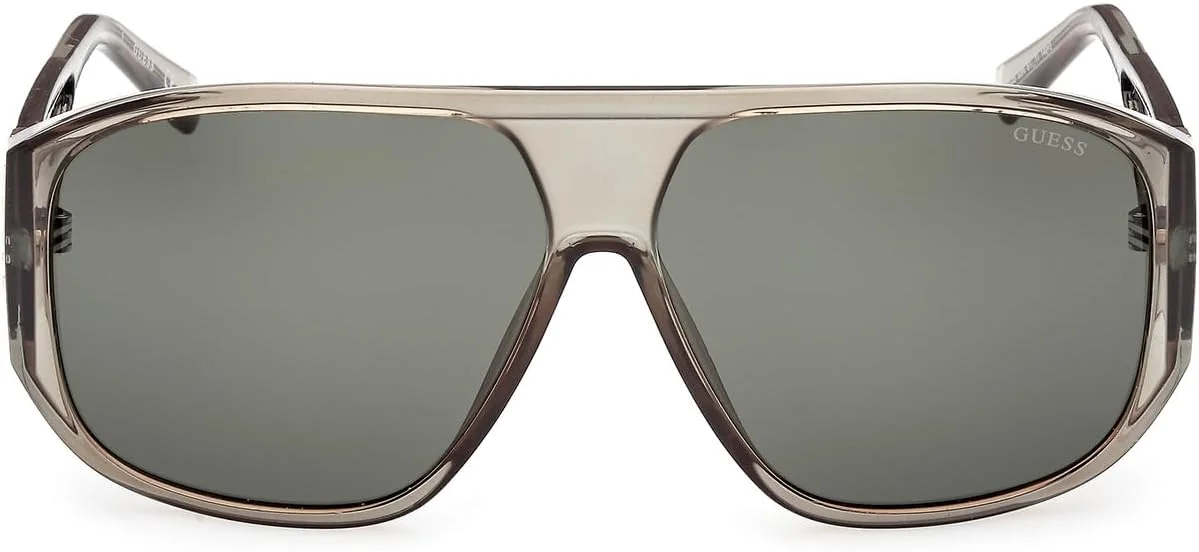 عینک آفتابی مردانه GUESS مدل NORMAL SHIELD با فریم کامل، سبز، سایز 61