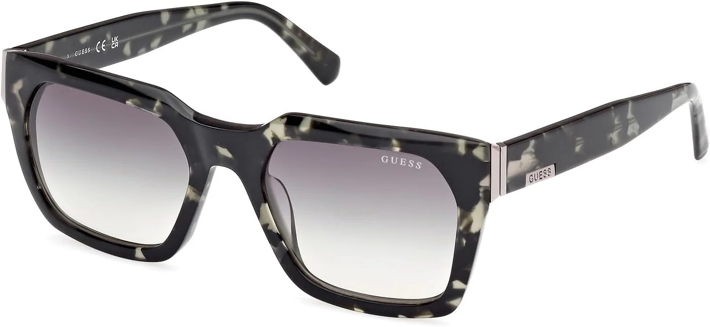 عینک آفتابی مردانه GUESS مدل NORMAL SQUARE با فریم کامل، سبز، سایز 53