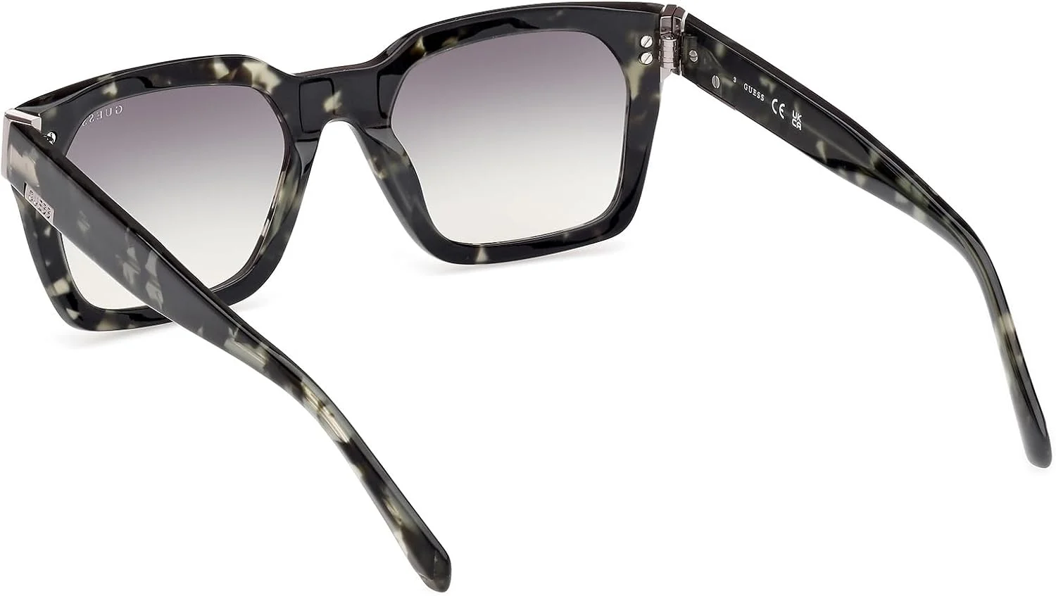 عینک آفتابی مردانه GUESS مدل NORMAL SQUARE با فریم کامل، سبز، سایز 53