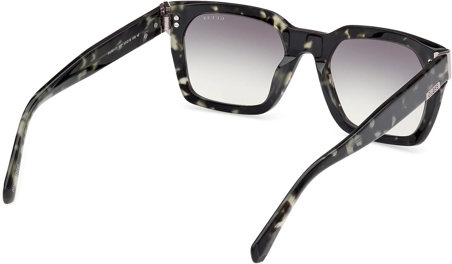 عینک آفتابی مردانه GUESS مدل NORMAL SQUARE با فریم کامل، سبز، سایز 53