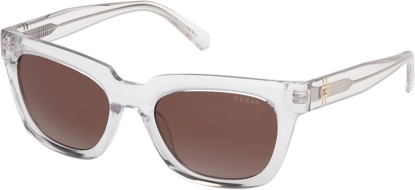 عینک آفتابی مردانه GUESS مدل NORMAL SQUARE با فریم کامل، شفاف، سایز 53