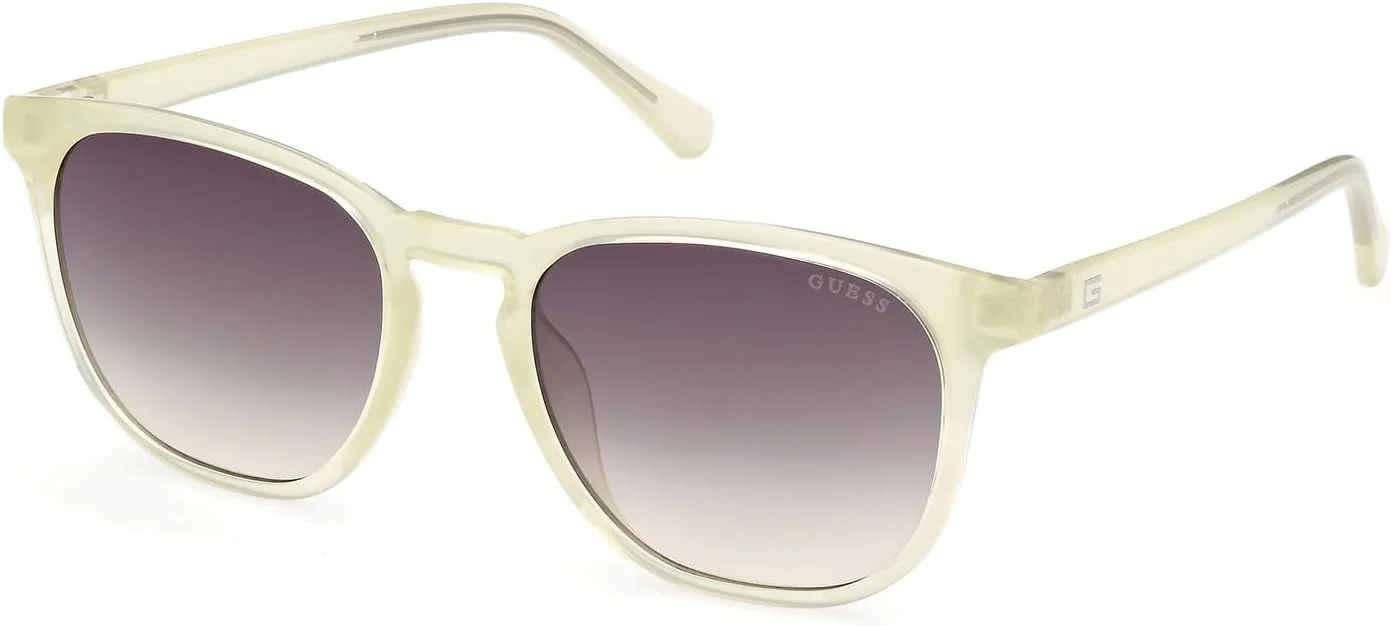 عینک آفتابی مردانه GUESS مدل گرد با فریم کامل، سبز، سایز 53