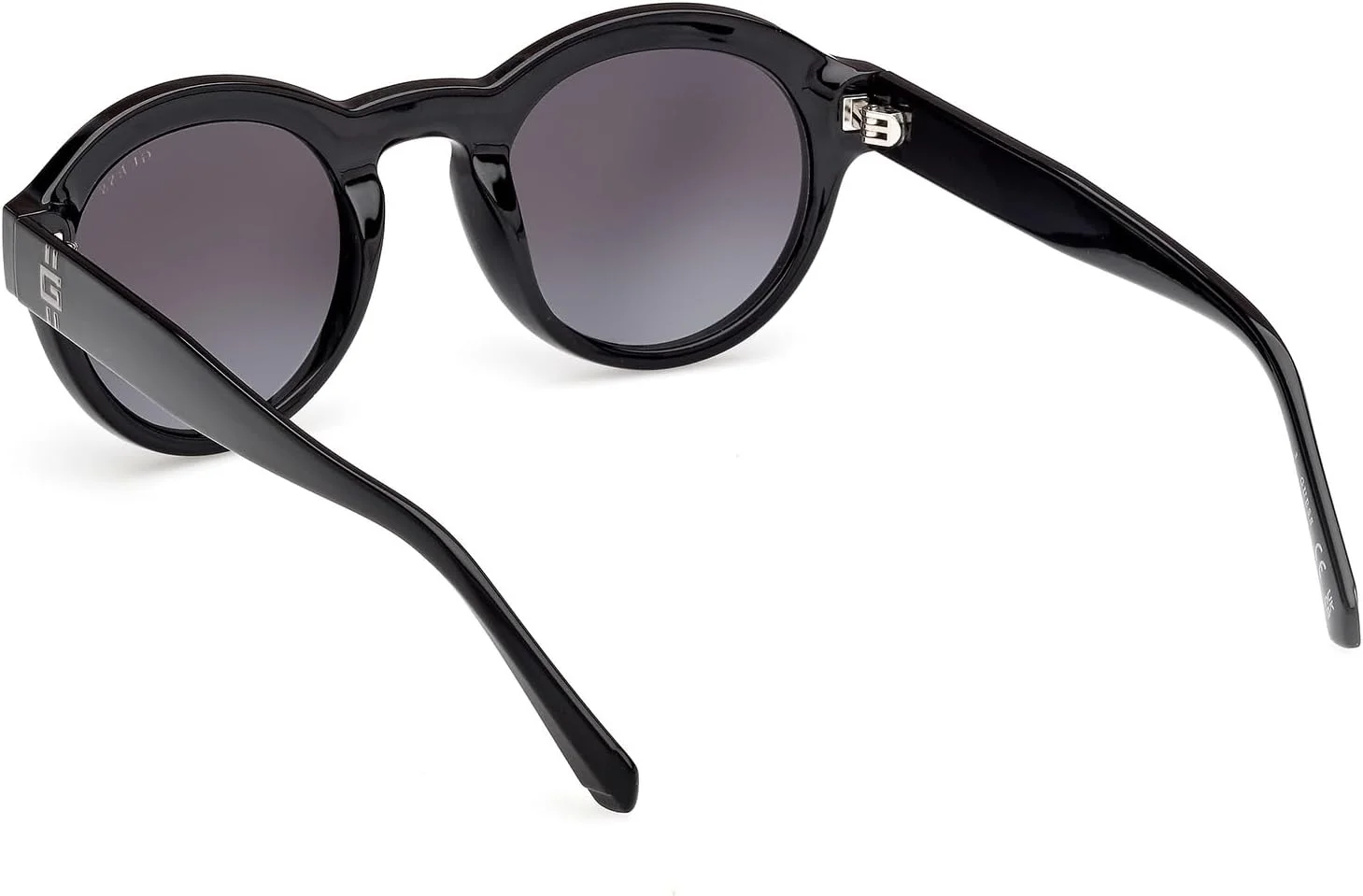 عینک آفتابی مردانه GUESS مدل NORMAL گرد مشکی با فریم کامل، سایز 49