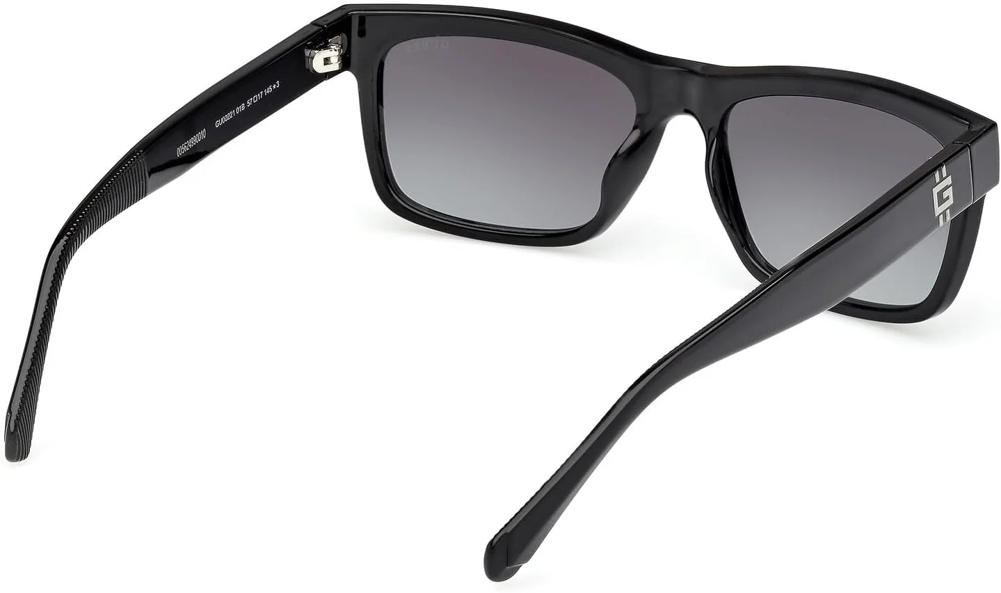 عینک آفتابی مردانه مستطیلی مشکی براق GUESS