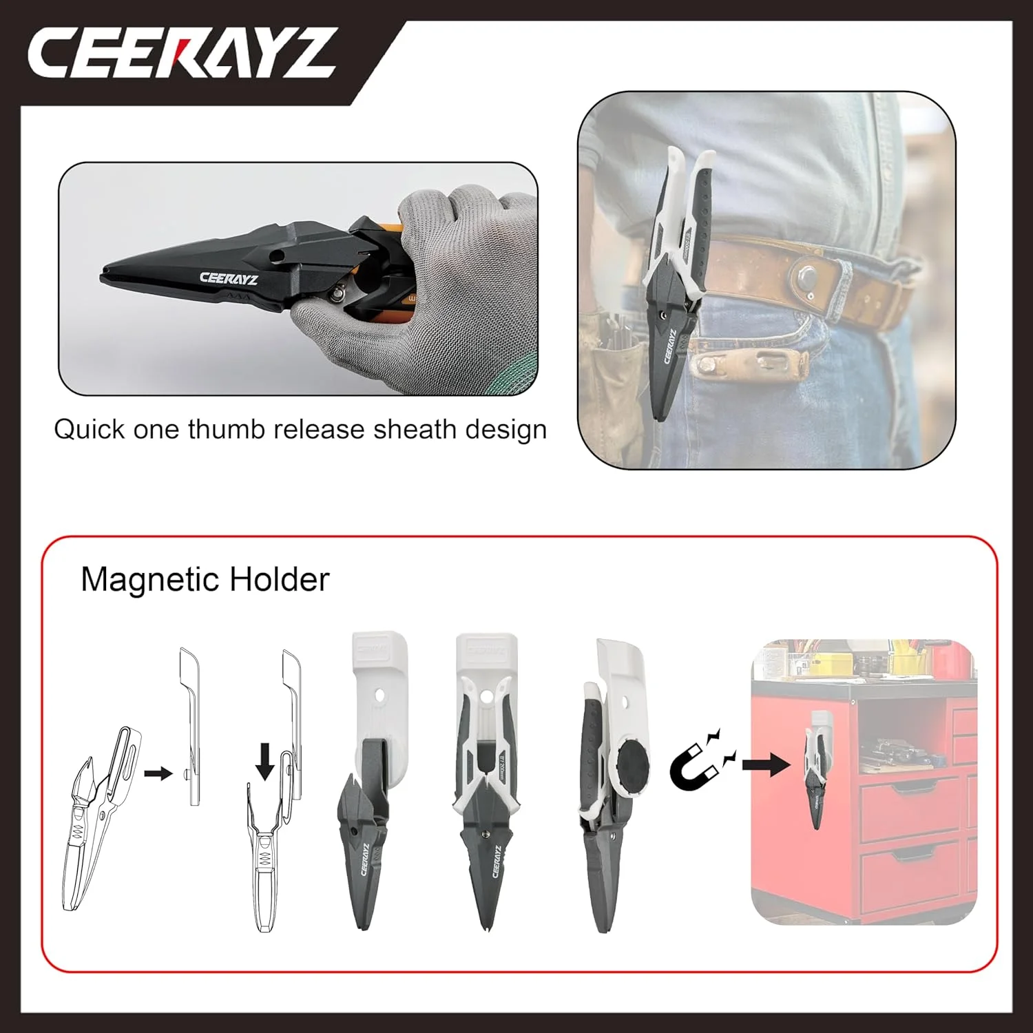 قیچی چند منظوره سنگین CEERAYZ قیچی چند منظوره سنگین CEERAYZ