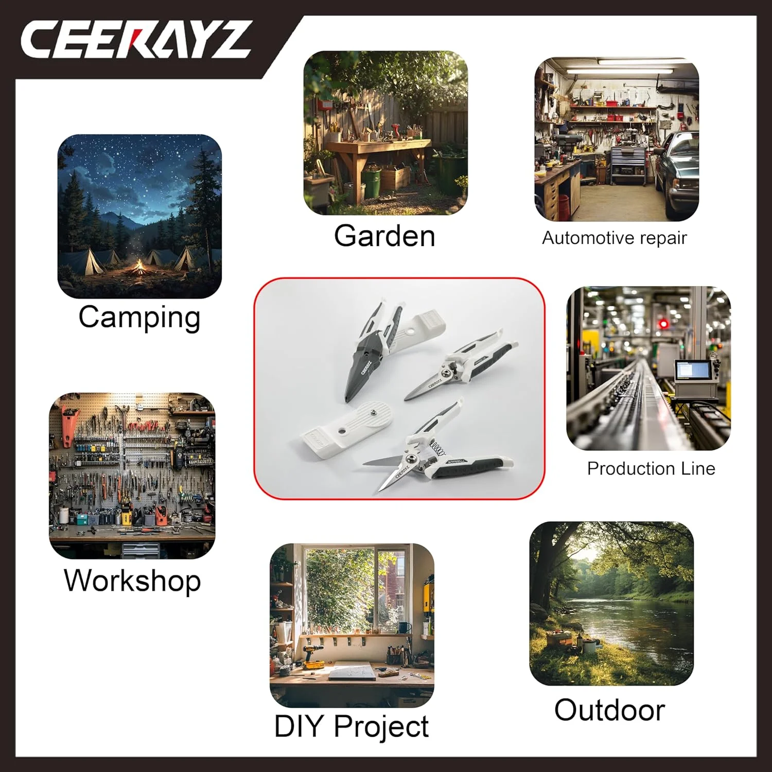 قیچی چند منظوره سنگین CEERAYZ قیچی چند منظوره سنگین CEERAYZ