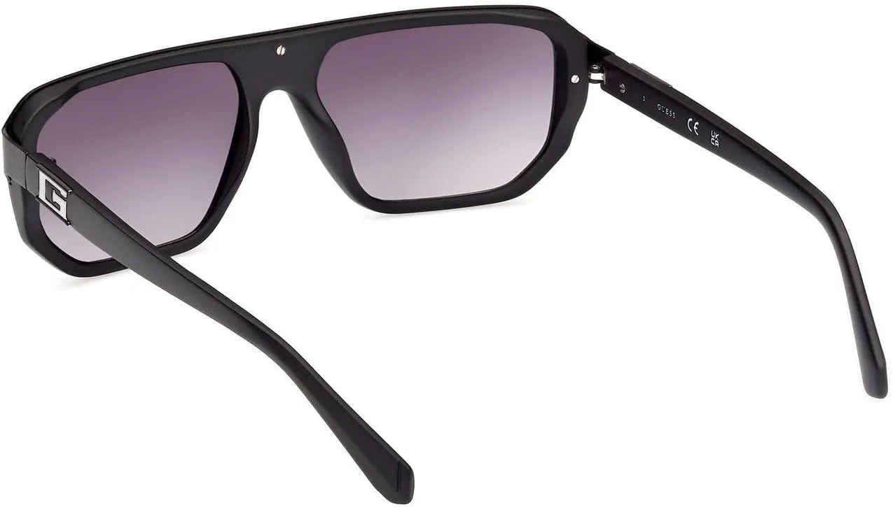 عینک آفتابی مردانه GUESS مدل GU0012402B59، مشکی مات، 59 میلی‌متر، محافظت در برابر اشعه UV