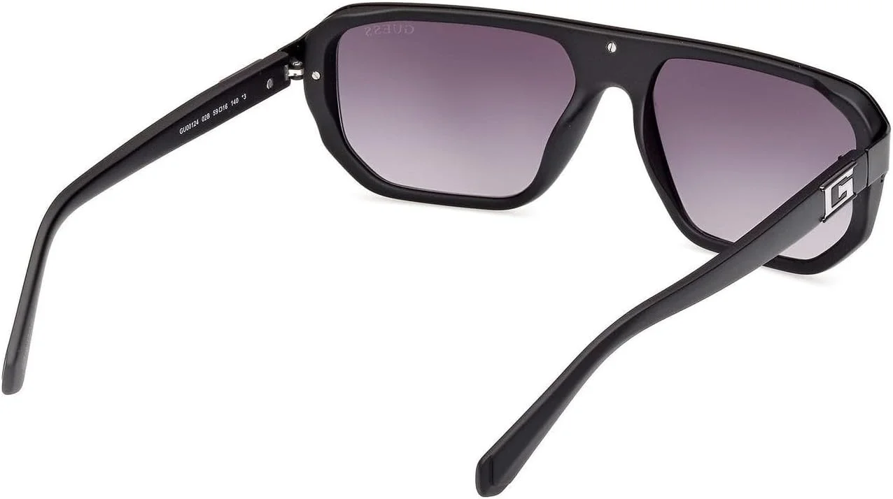عینک آفتابی مردانه GUESS مدل GU0012402B59، مشکی مات، 59 میلی‌متر، محافظت در برابر اشعه UV