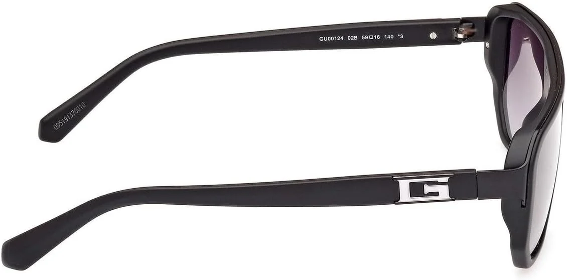 عینک آفتابی مردانه GUESS مدل GU0012402B59، مشکی مات، 59 میلی‌متر، محافظت در برابر اشعه UV