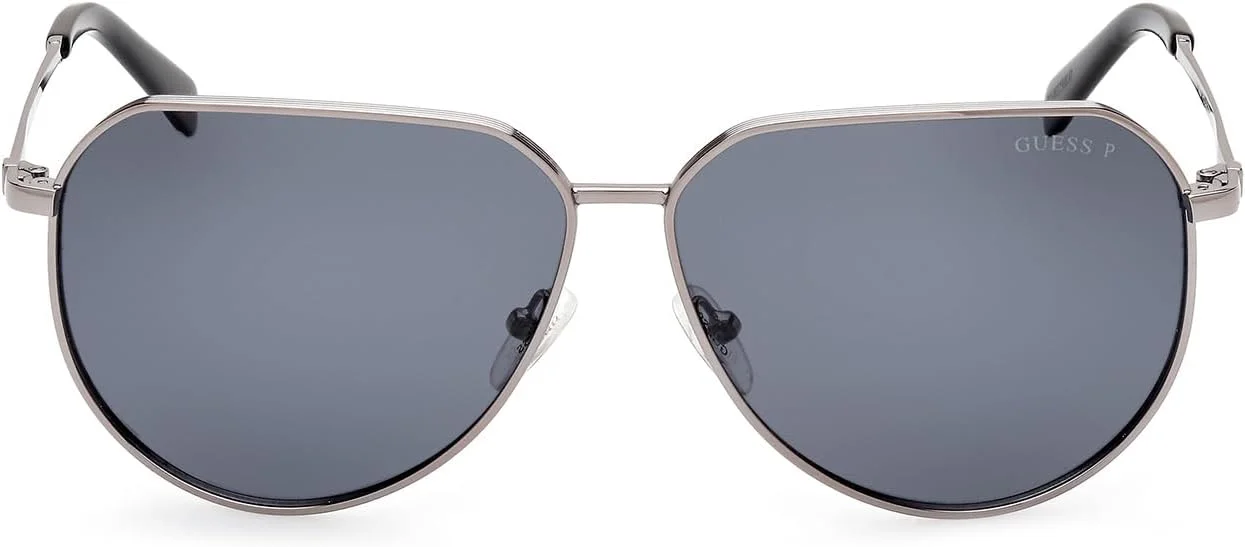 عینک آفتابی مردانه گس GU00089 08D خاکستری براق 62/12/145