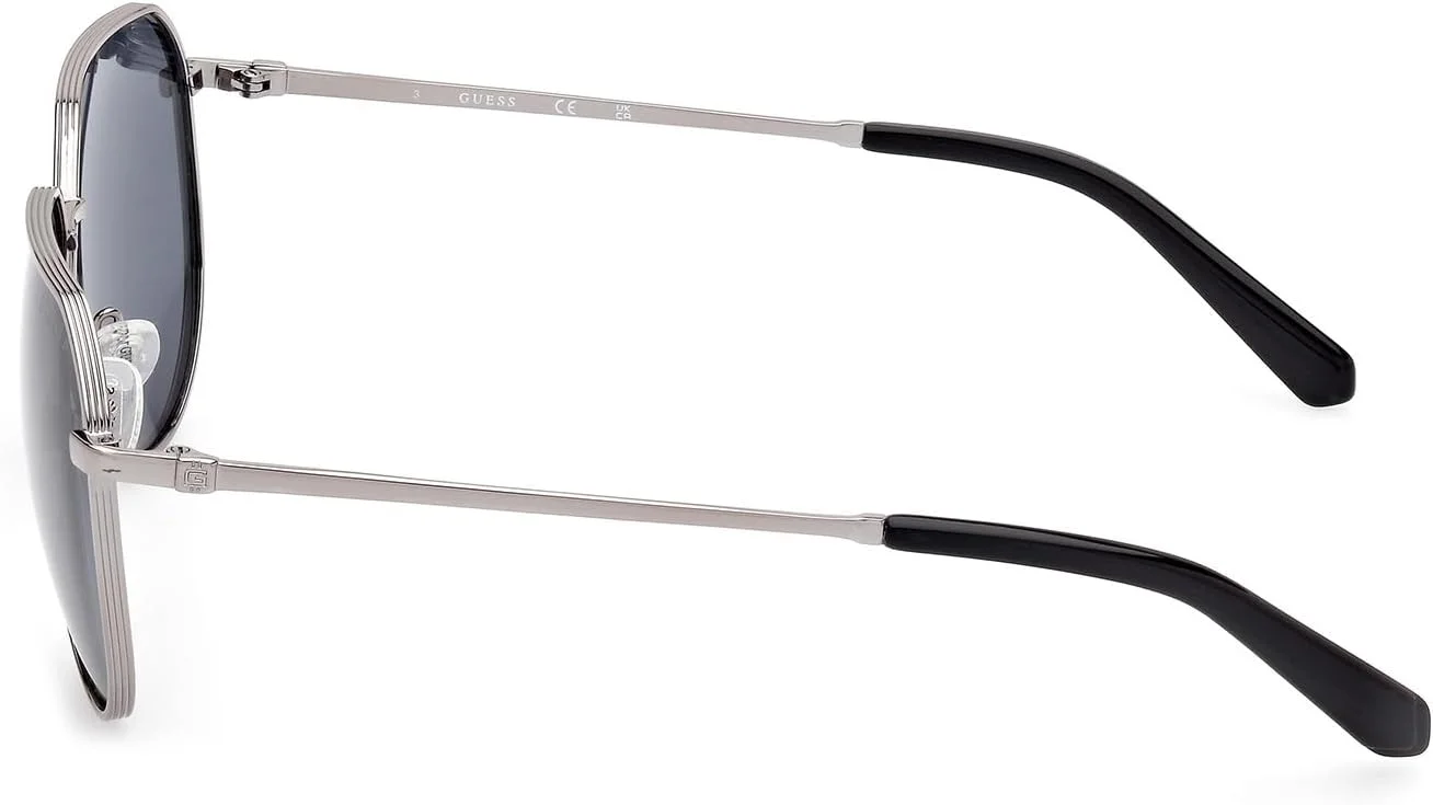 عینک آفتابی مردانه گس GU00089 08D خاکستری براق 62/12/145