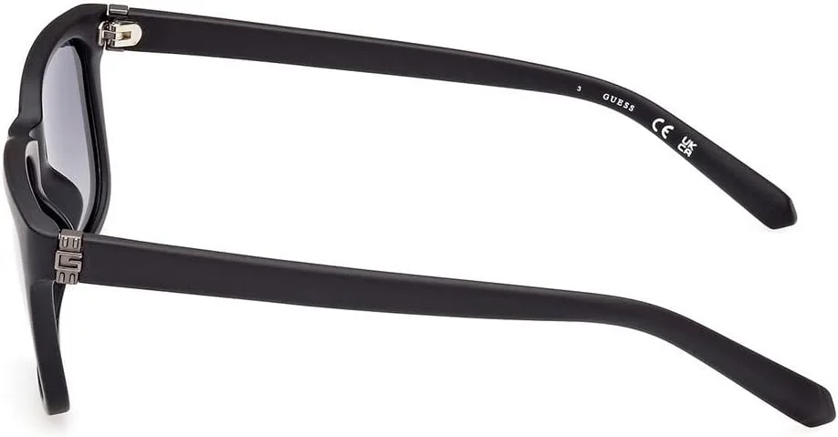 عینک آفتابی مردانه گس، مشکی - GU0006602D55 عینک آفتابی مردانه گس، مشکی - GU0006602D55