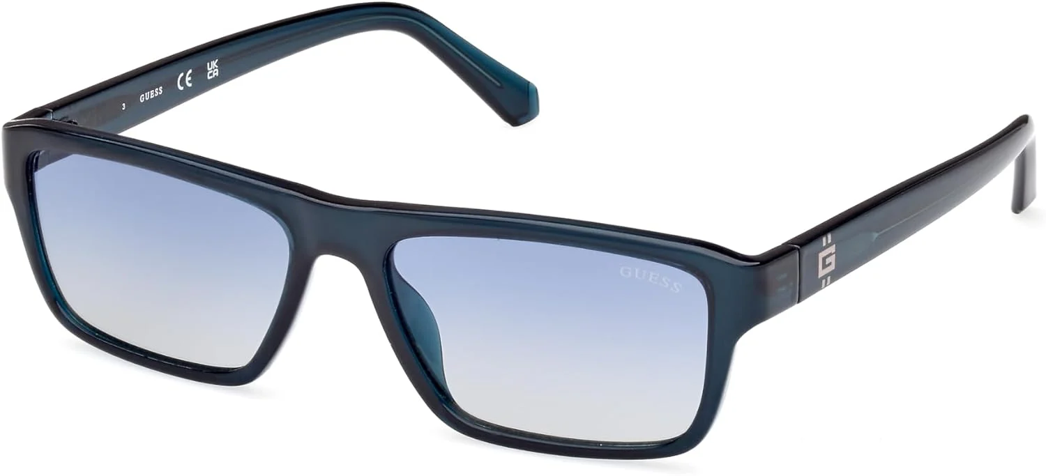 GUESS Male Full rim Rectangular UV PROTECTIVE Sunglass GU0008590X55